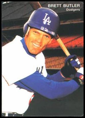 Brett Butler autographed baseball card (Los Angeles Dodgers) 1992