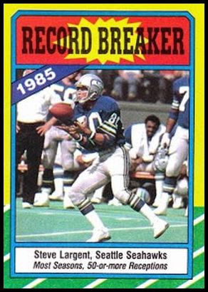 : 1983 Topps # 389 Steve Largent Seattle Seahawks