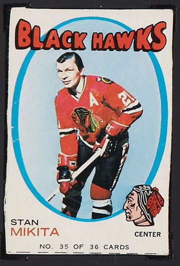 Stan Mikita Signed 1969 O-Pee-Chee Hockey Card - Chicago Black